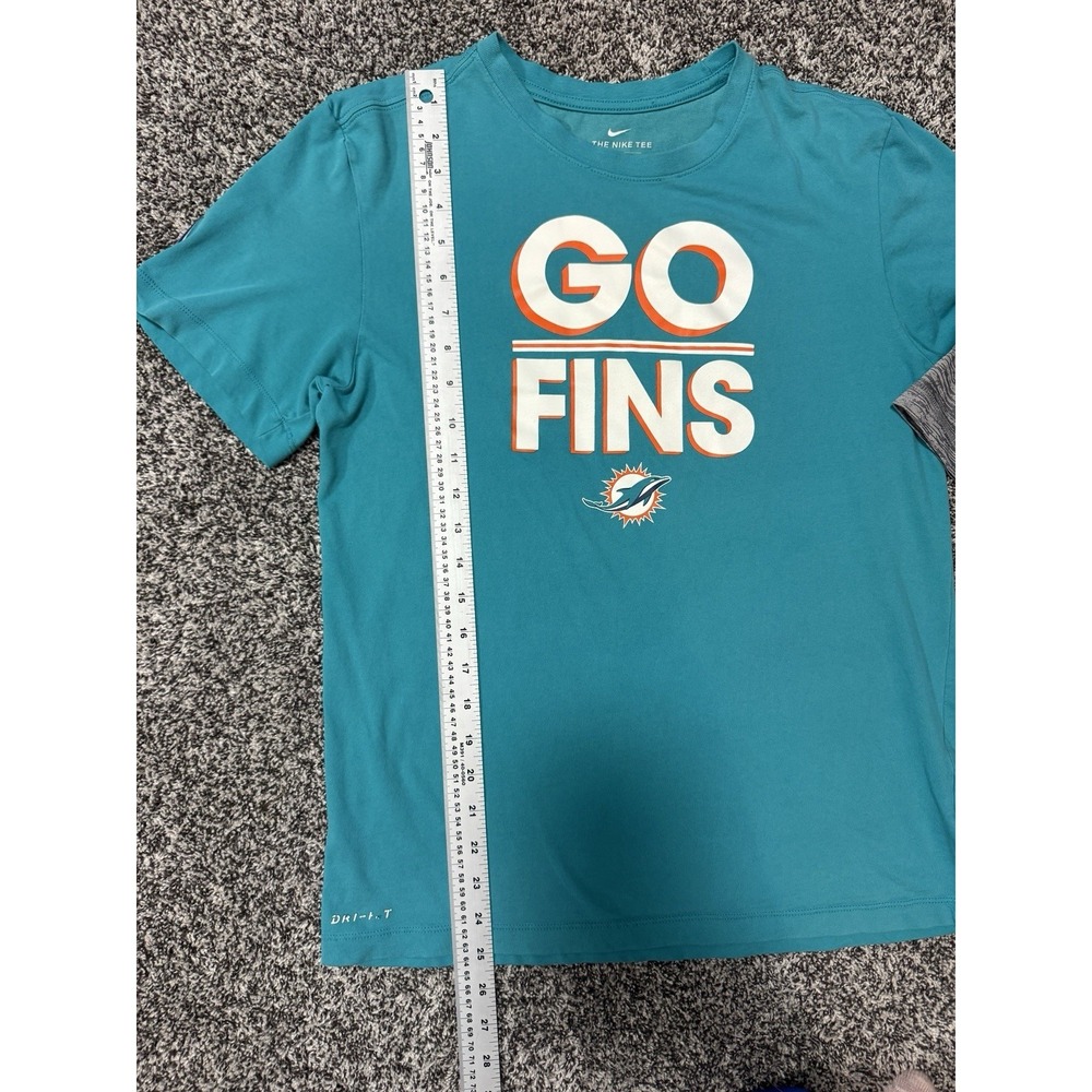 2 Miami Dolphins Shirt Men's Small Nike Apparel Teal Short Sleeve NFL Football - Picture 5 of 12